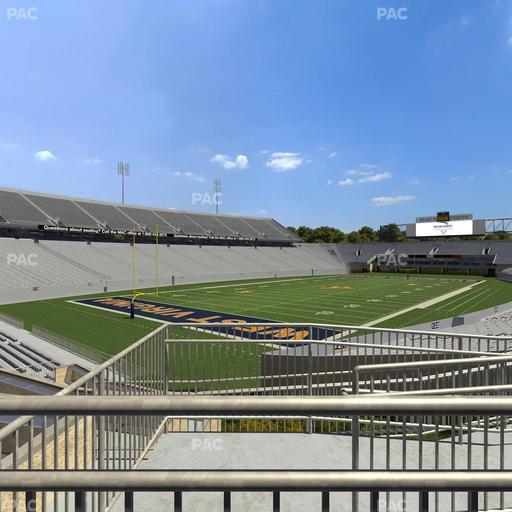 Mountaineer Field at Milan Puskar Stadium - Section Touchdown Terrace Wc Seat View