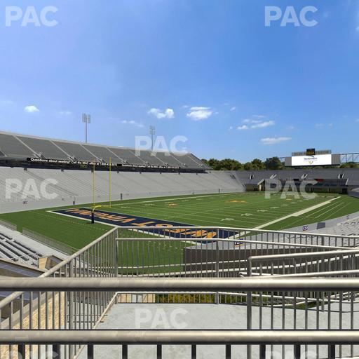 Mountaineer Field at Milan Puskar Stadium - Section Touchdown Terrace Wc Seat View
