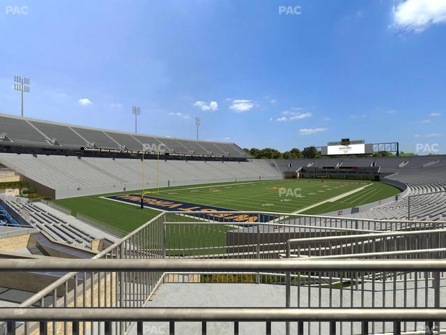Mountaineer Field at Milan Puskar Stadium - Section Touchdown Terrace Wc Seat View