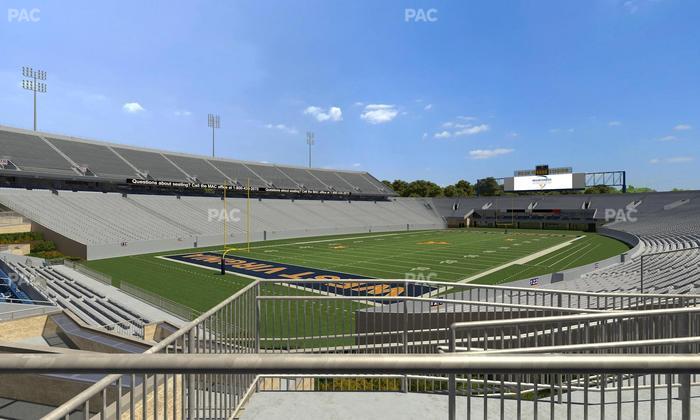 Mountaineer Field at Milan Puskar Stadium - Section Touchdown Terrace Wc Seat View