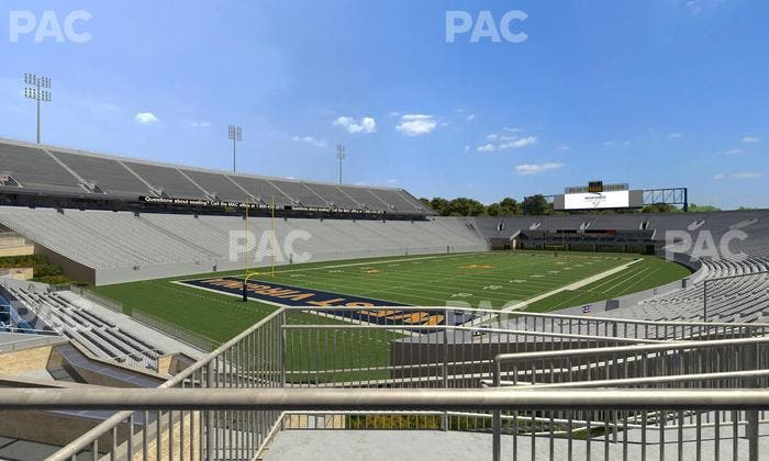 Mountaineer Field at Milan Puskar Stadium - Section Touchdown Terrace Wc Seat View