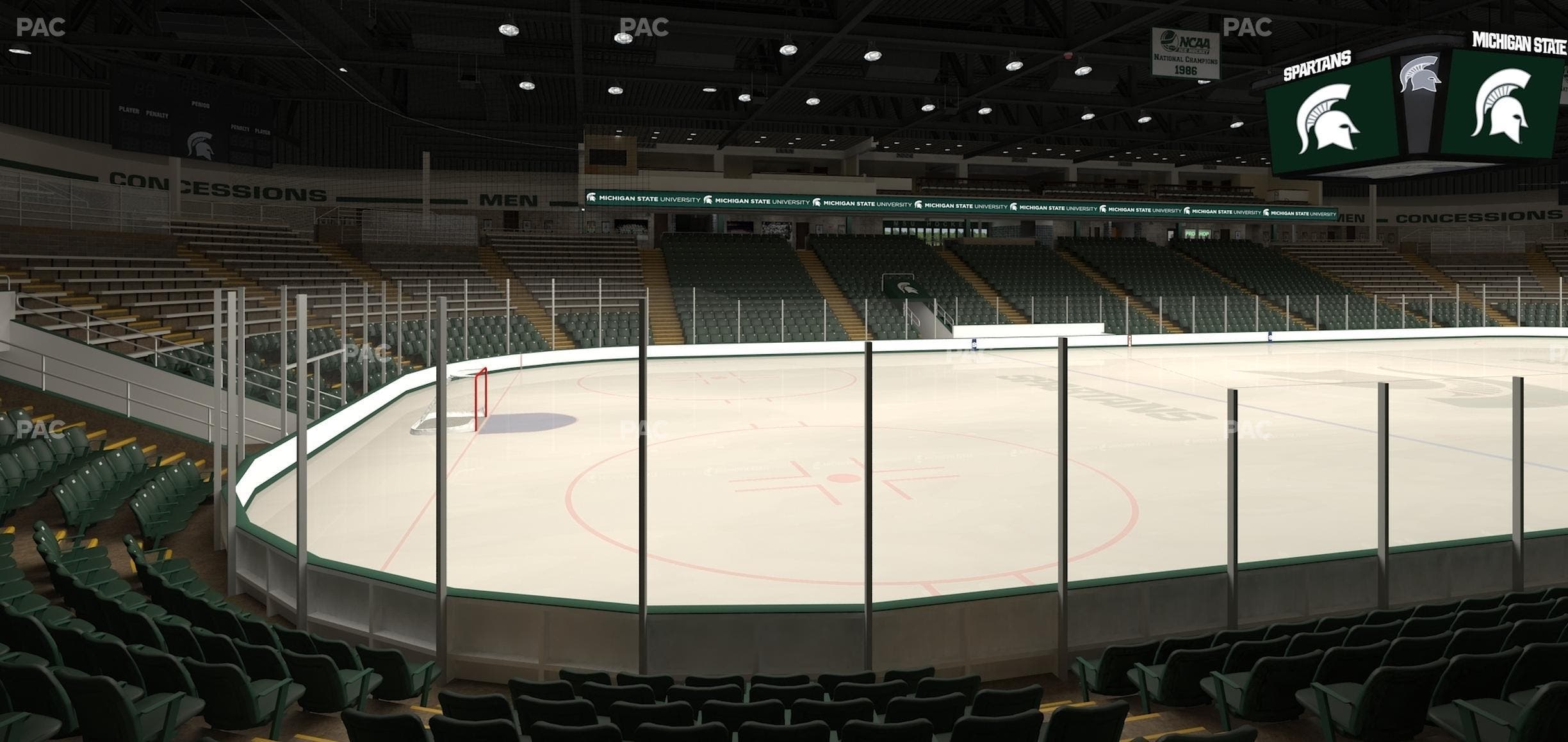 Munn Ice Arena - Section Ga Students Seat View