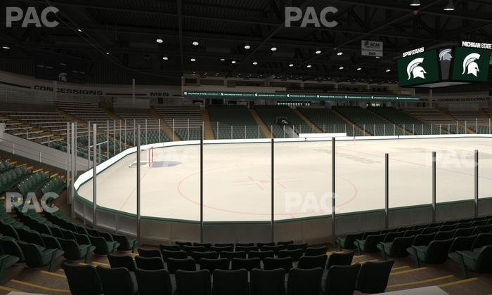 Munn Ice Arena - Section Ga Students Seat View