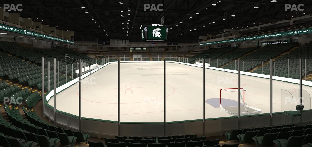 Munn Ice Arena - Section P Seat View