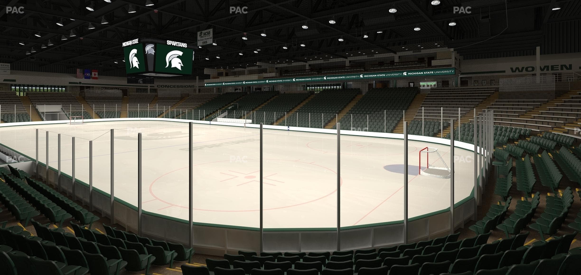 Munn Ice Arena - Section Q Seat View