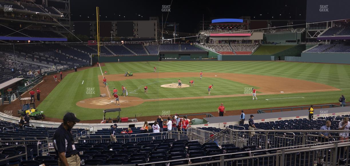 Nationals Park - Section Infield Box 126 Seat View