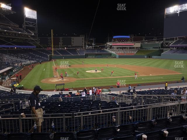 Nationals Park - Section Infield Box 126 Seat View
