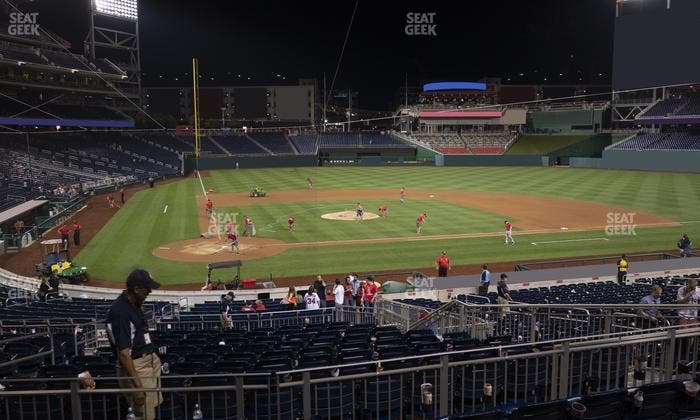 Nationals Park - Section Infield Box 126 Seat View