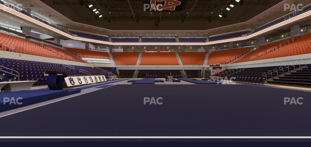 Neville Arena - Section Floor Bd Seat View