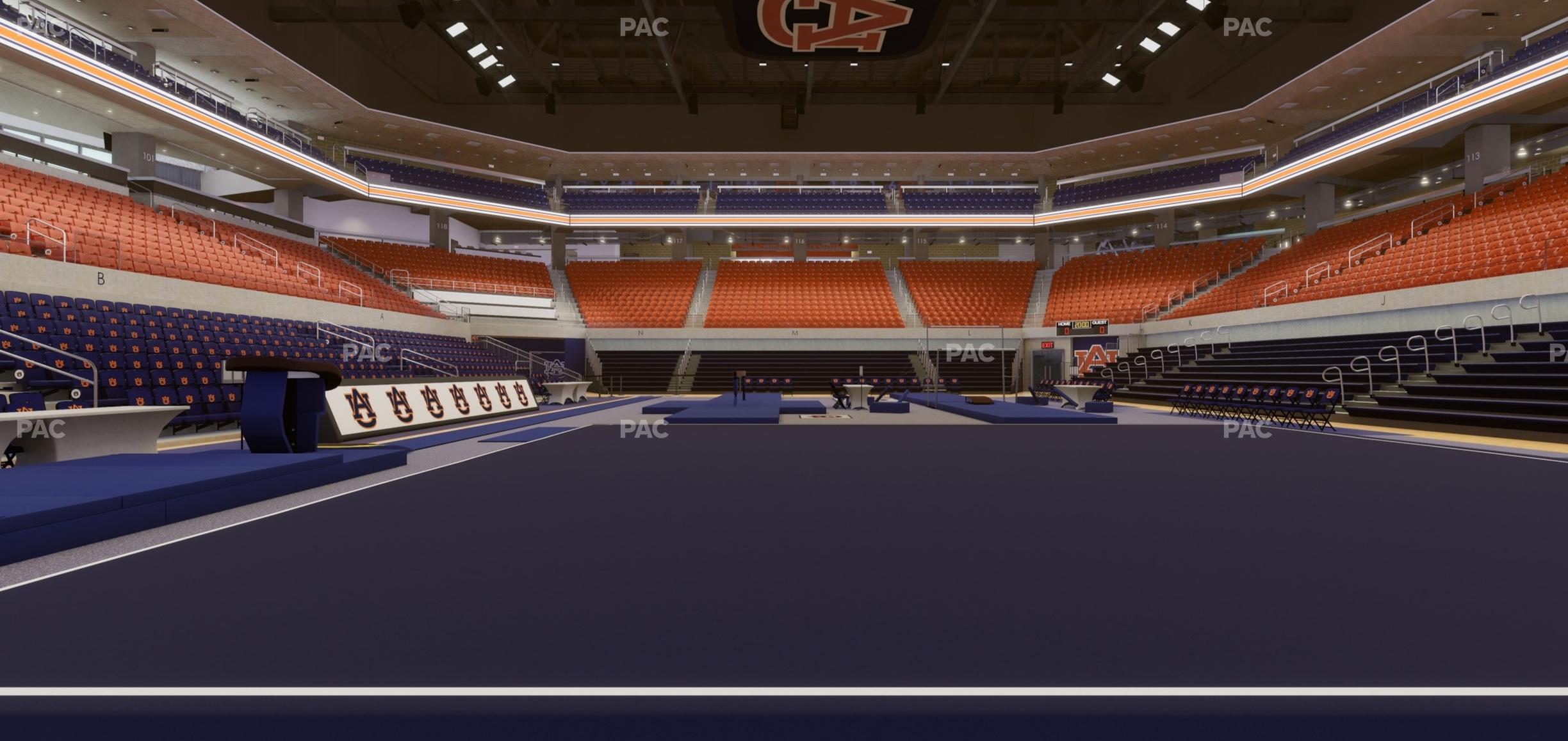 Neville Arena - Section Floor Bd Seat View