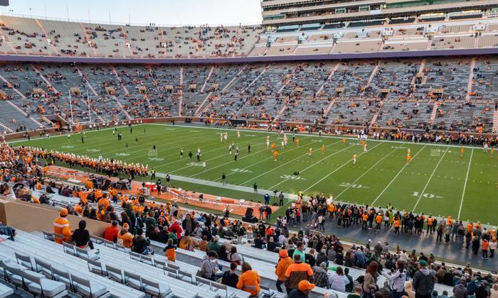Neyland Stadium - Section A Seat View