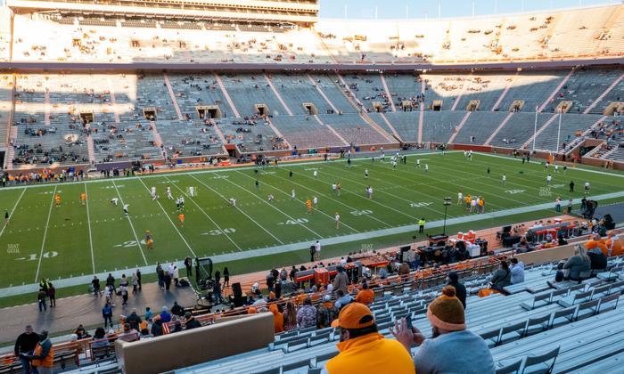 Neyland Stadium - Section W Seat View