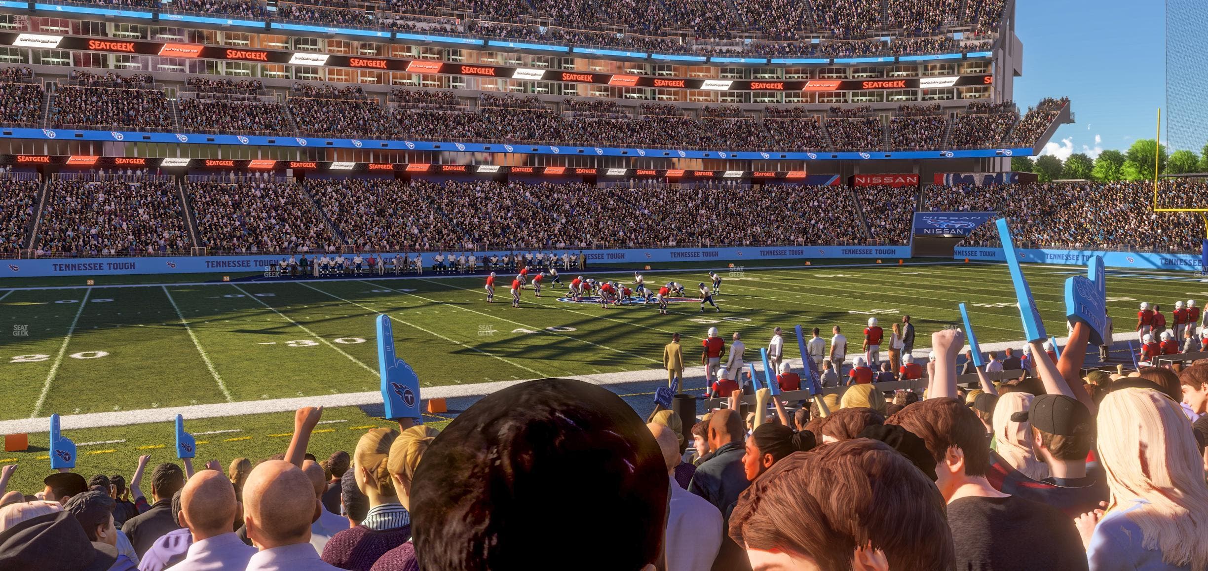 Nissan Stadium - Section 114 Seat View