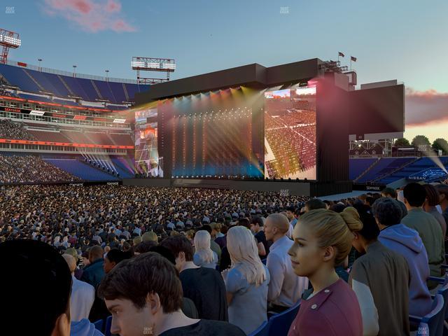 Nissan Stadium - Section 114 Seat View