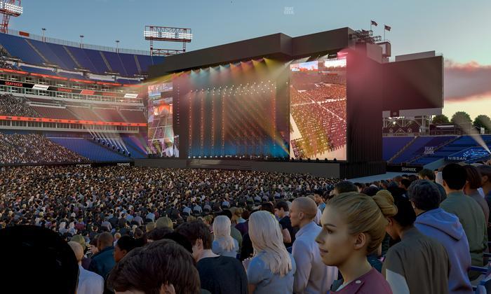 Nissan Stadium - Section 114 Seat View