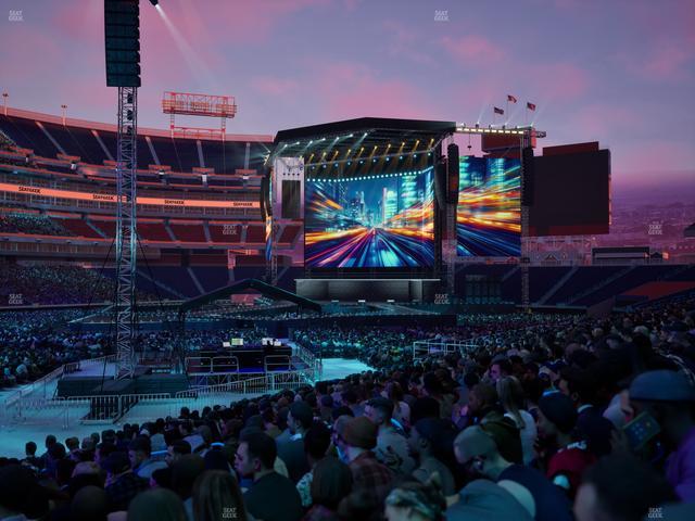 Official view from Section 115 at Nissan Stadium