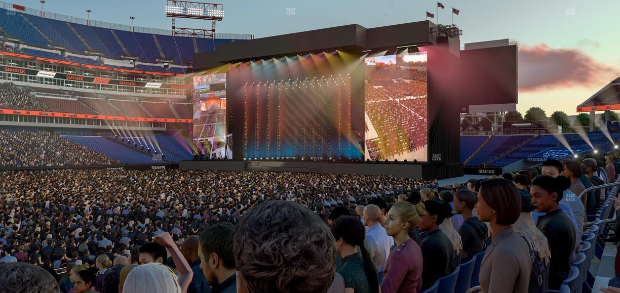 Nissan Stadium - Section 115 Seat View