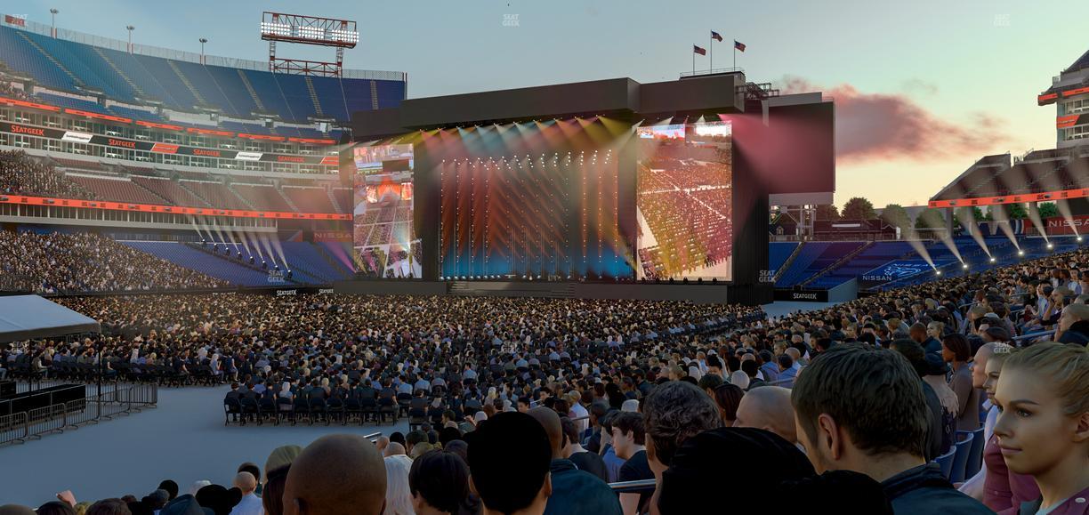 Nissan Stadium - Section 117 Seat View