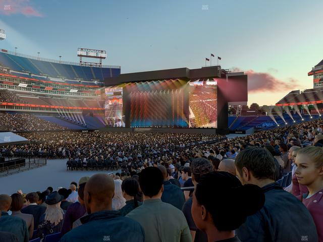 Nissan Stadium - Section 117 Seat View