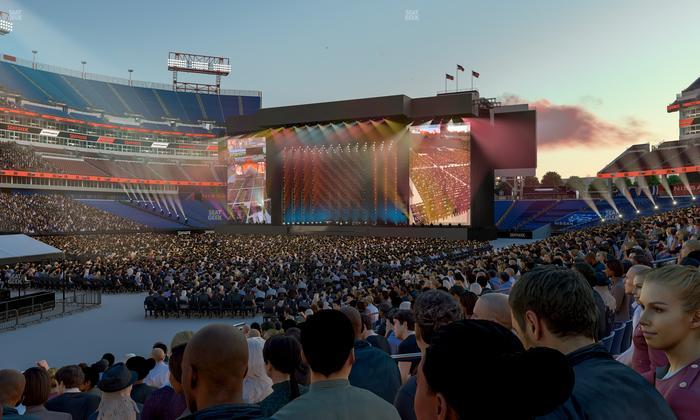 Nissan Stadium - Section 117 Seat View
