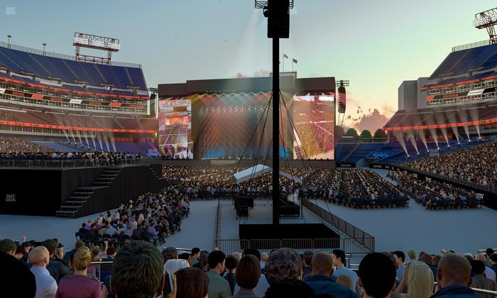 Nissan Stadium - Section 121 Seat View