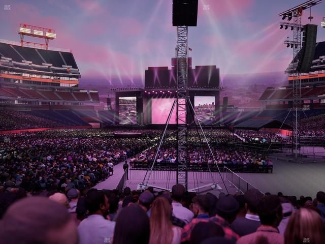 Nissan Stadium - Section 122 Seat View