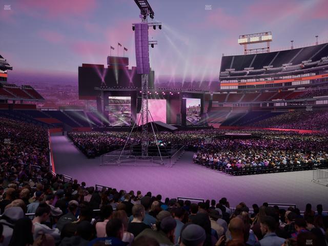 Nissan Stadium - Section 128 Seat View