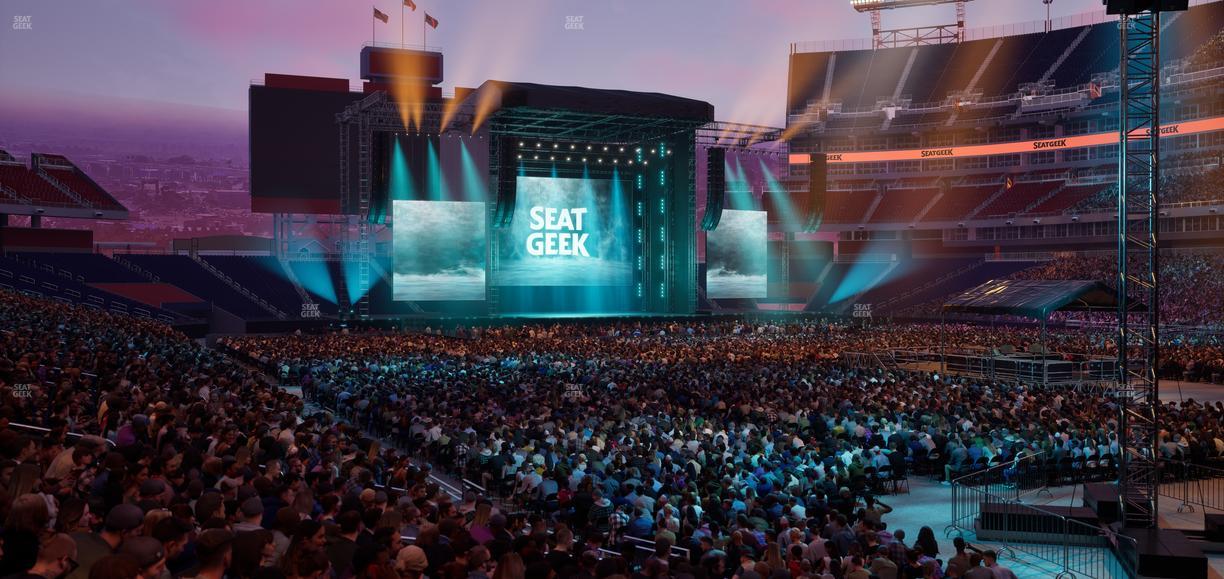 Nissan Stadium - Section 129 Seat View