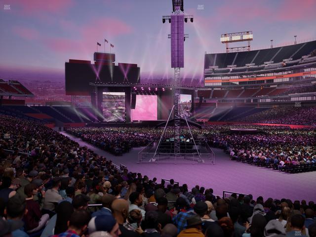 Nissan Stadium - Section 129 Seat View