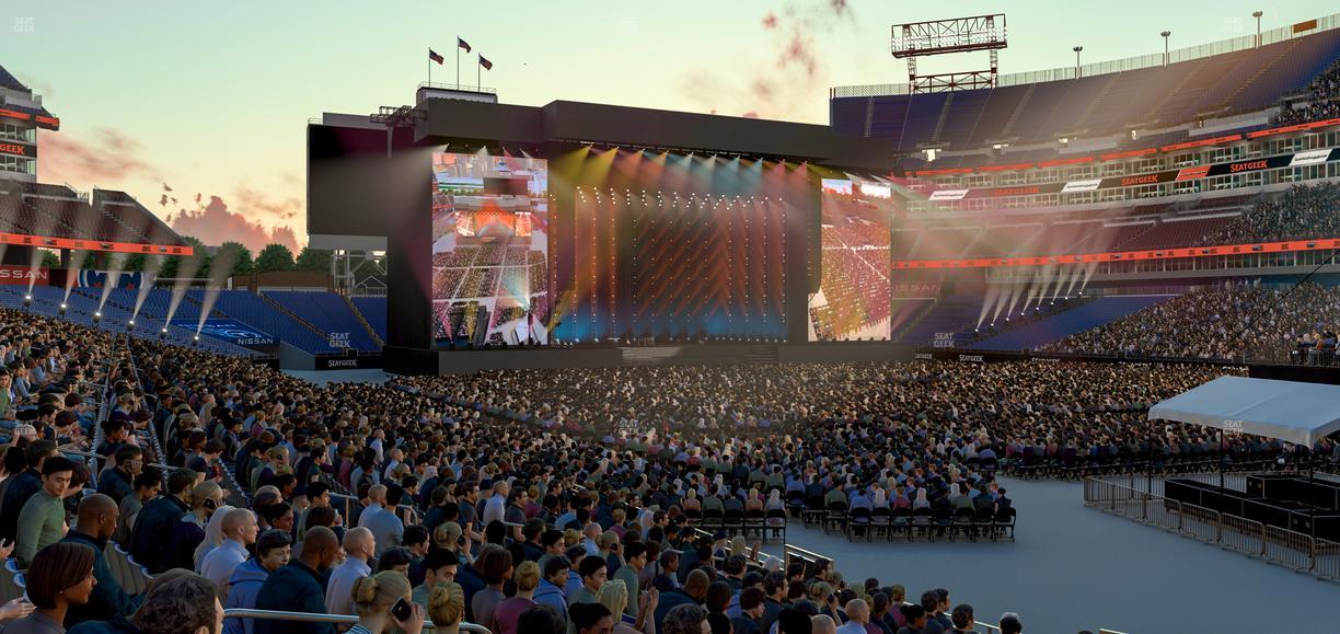 Nissan Stadium - Section 130 Seat View