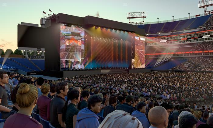 Nissan Stadium - Section 133 Seat View