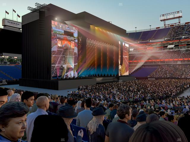 Nissan Stadium - Section 135 Seat View