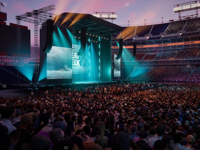 Nissan Stadium - Section 135 Seat View