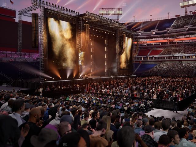 Nissan Stadium - Section 135 Seat View