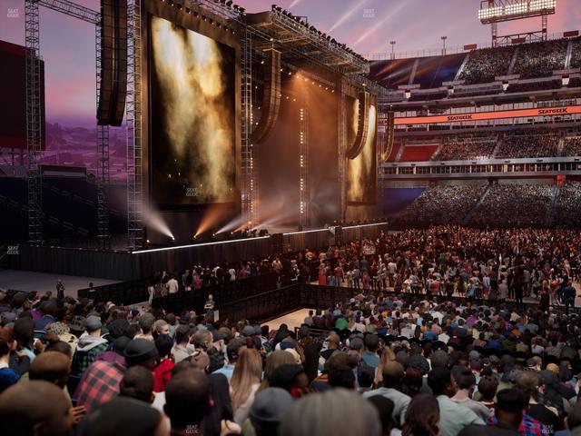 Nissan Stadium - Section 136 Seat View