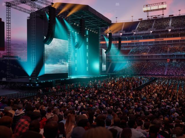 Nissan Stadium - Section 136 Seat View