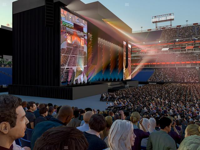 Nissan Stadium - Section 136 Seat View