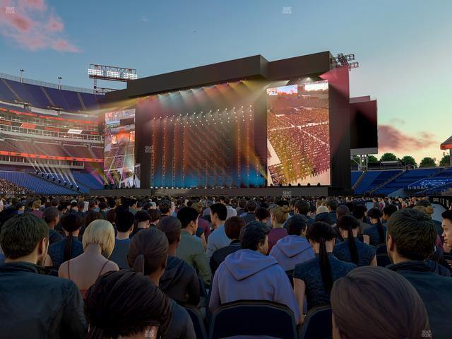 Nissan Stadium - Section Floor 15 Seat View