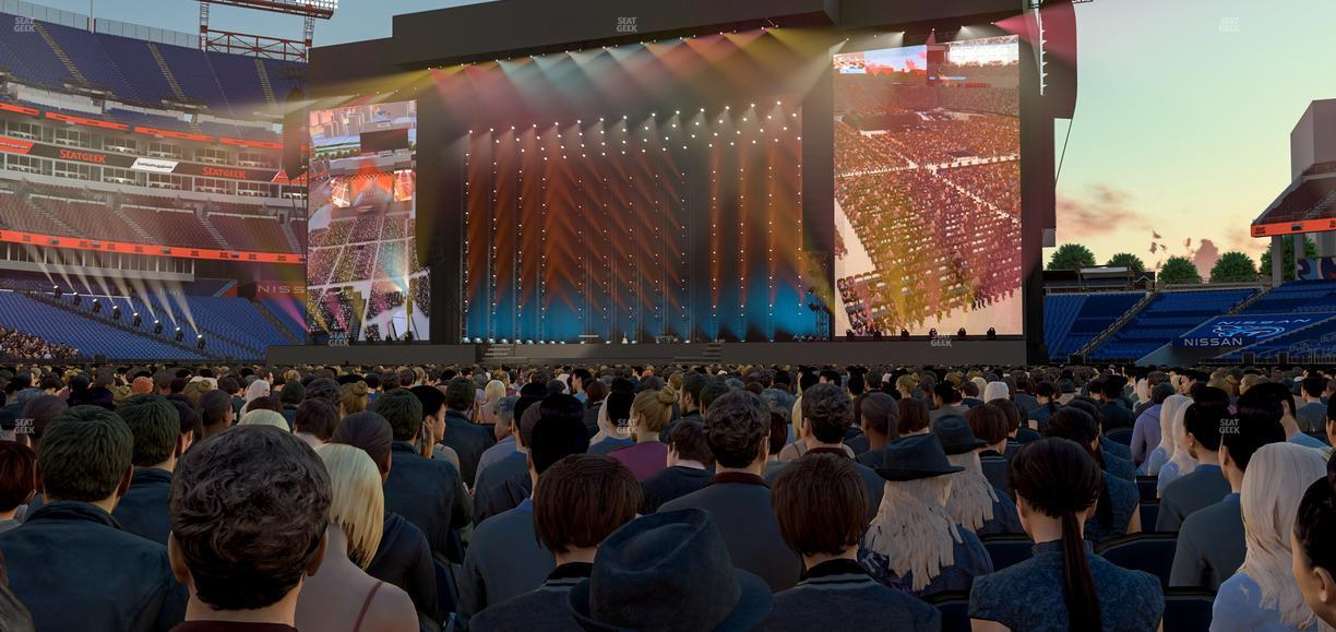 Nissan Stadium - Section Floor 16 Seat View