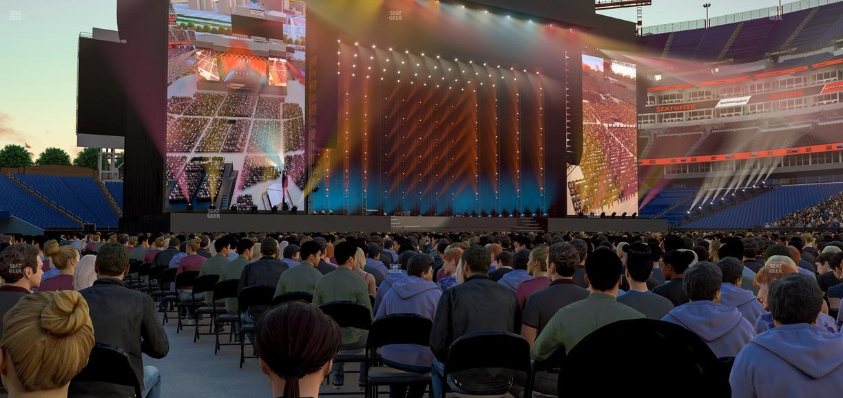 Nissan Stadium - Section Floor 20 Seat View