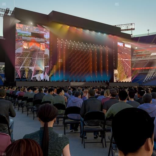 Nissan Stadium - Section Floor 20 Seat View