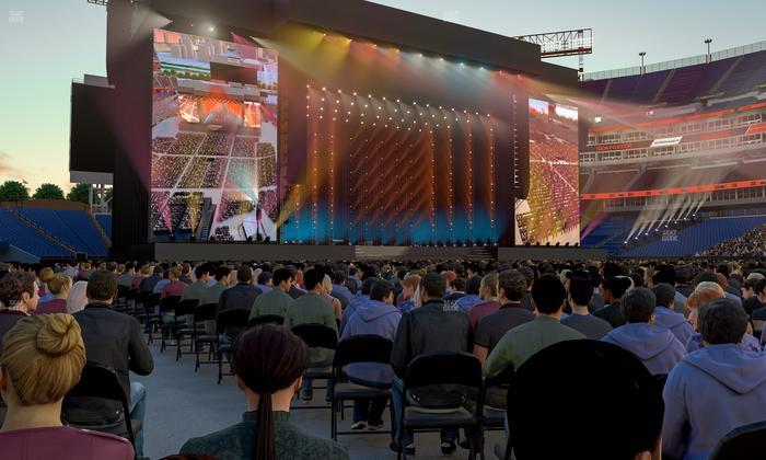 Nissan Stadium - Section Floor 20 Seat View