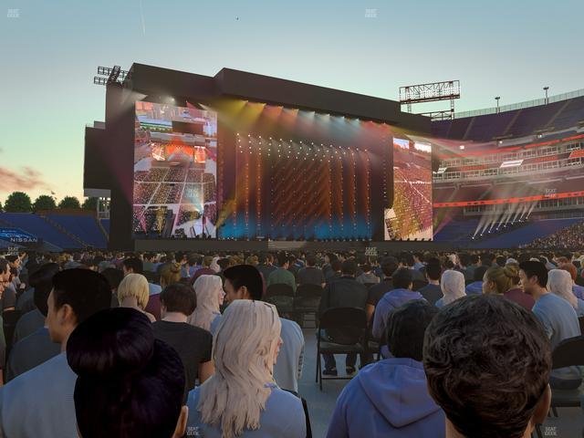 Nissan Stadium - Section Floor 20 Seat View