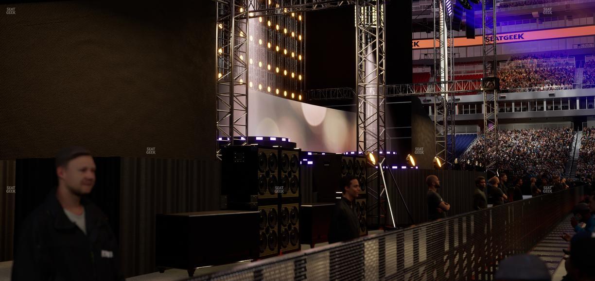 Nissan Stadium - Section Floor E Seat View