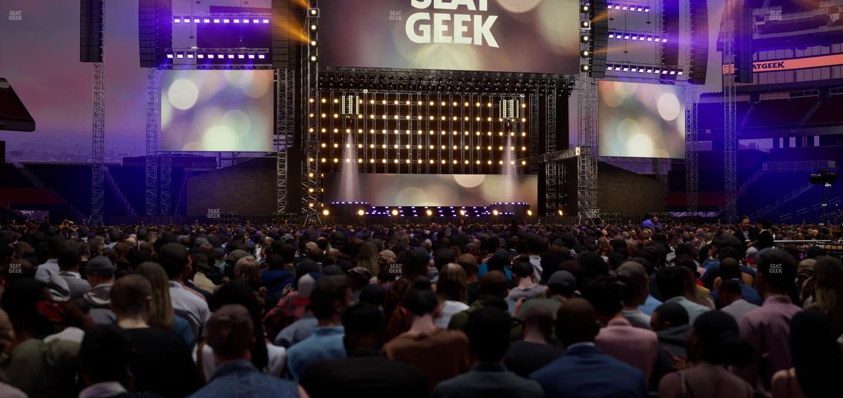 Nissan Stadium - Section Floor P Seat View