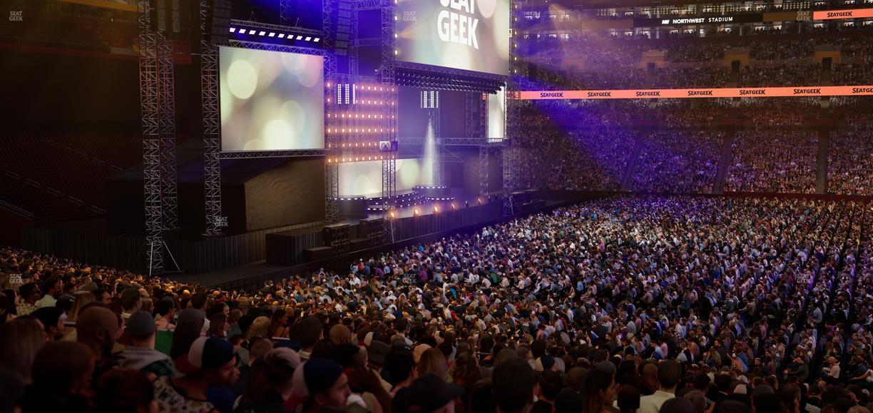 Northwest Stadium - Section 101 Seat View