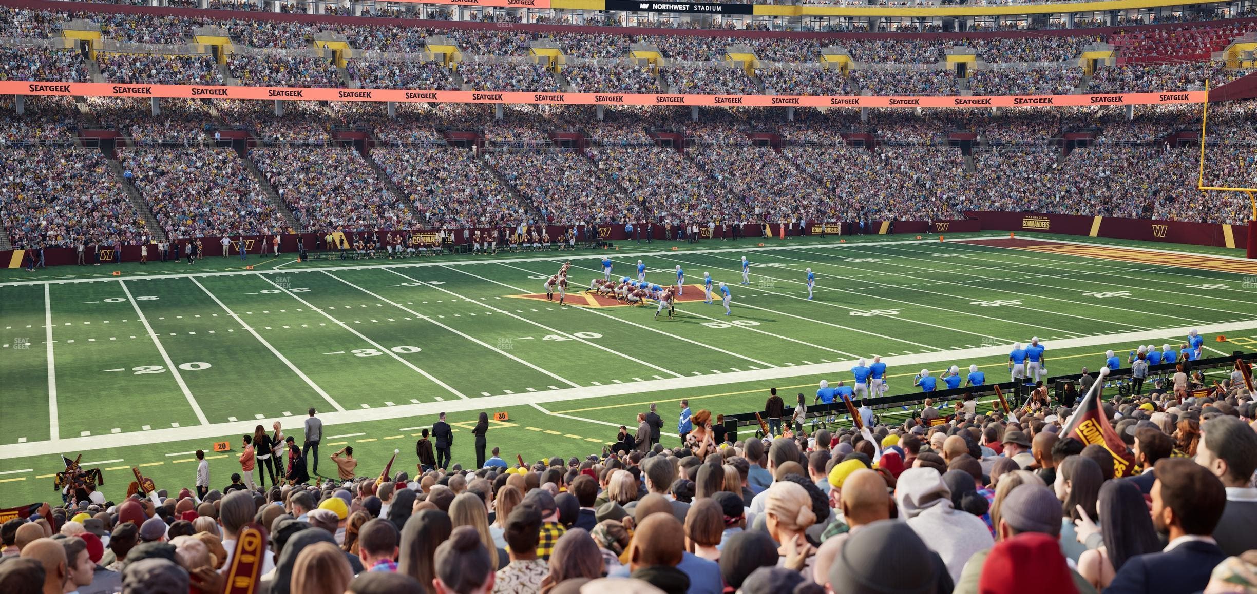 Northwest Stadium - Section 103 Seat View