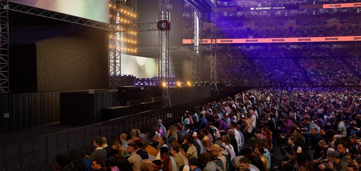 Northwest Stadium - Section 103 Seat View