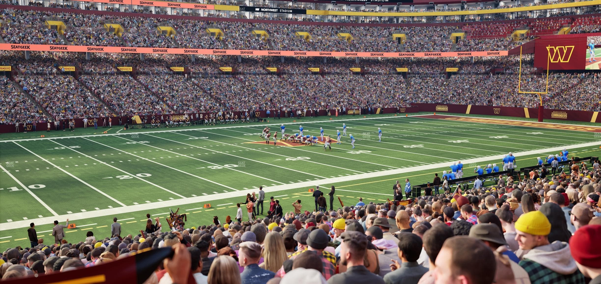 Northwest Stadium - Section 104 Seat View