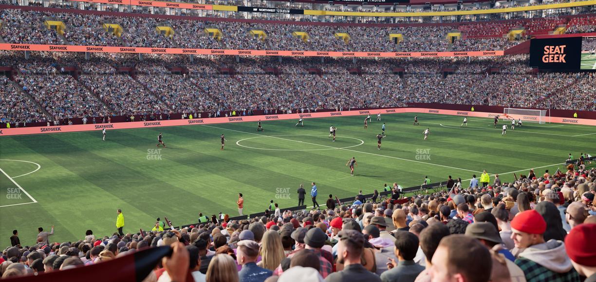 Northwest Stadium - Section 104 Seat View